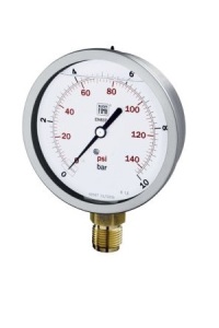 Manometro a molla tubolare mod. MS4