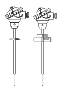 Termoresistenze per uso alimentare con testa di connessione in classe A o B