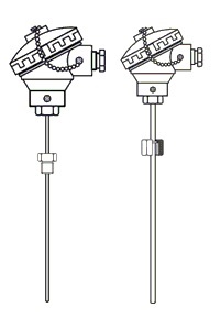 Termoresistenze per basse pressioni in MgO per usi generici con testa di connessione in classe A o B